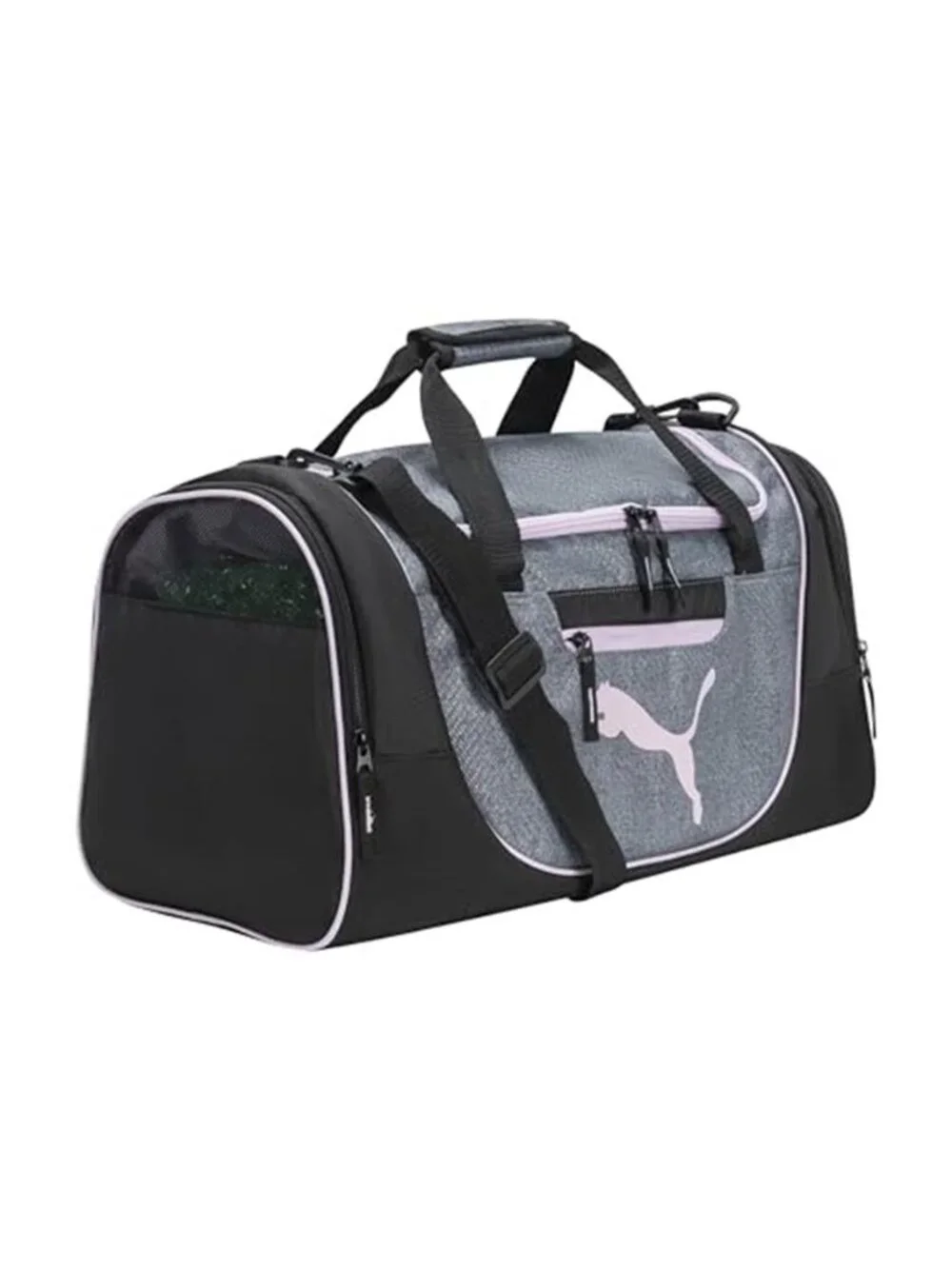 Travel Duffel Bag With Shoe Compartment Side Pockets Gym Overnight Weekender
